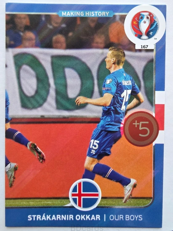 2016 Panini Euro Making History Islandia Nr 167 /W5