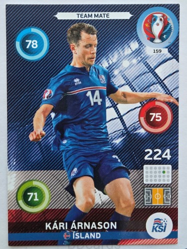 2016 Panini Euro Kari Arnason Islandia Nr 159 /W2
