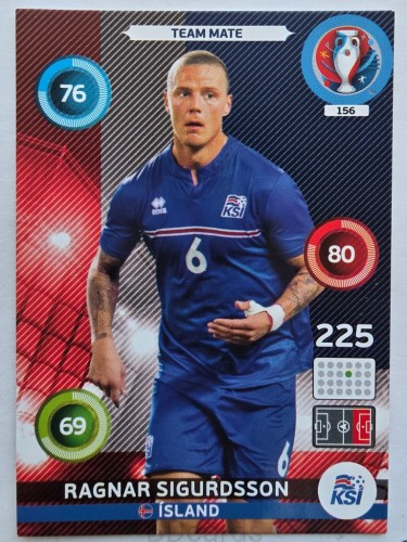 2016 Panini Euro Ragnar Sigurdsson Islandia Nr 156 /W1