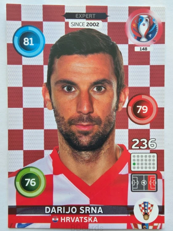 2016 Panini Euro Darijo Srna Expert Chorwacja Nr 148 /Q24