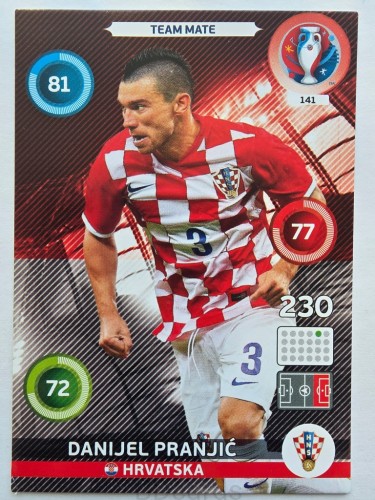 2016 Panini Euro Danijel Pranjic Chorwacja Nr 141 /Q22