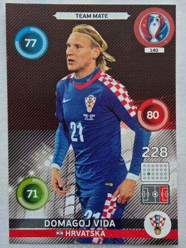 2016 Panini Euro Domagoj Vida Chorwacja Nr 140 /Q21