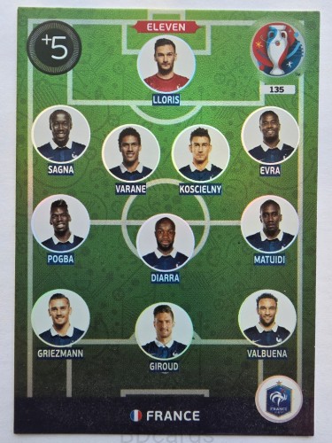 2016 Panini Euro Eleven Francja Nr 135 /Q20