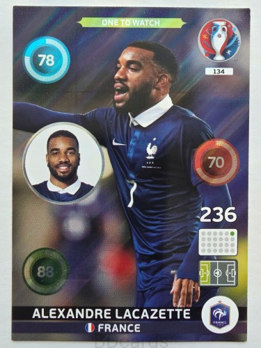 2016 Panini Euro Alexandre Lacazette One to Watch Francja Nr 134 /Q20