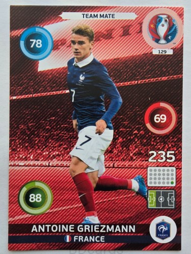 2016 Panini Euro Antoine Griezmann Francja Nr 129 /Q17