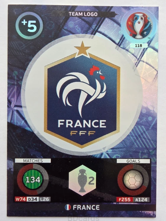 2016 Panini Euro Team Logo Francja Nr 118 /Q14