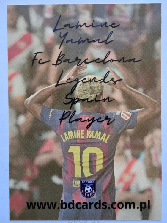 2025 Karta Lamine Yamal Fc Barcelona Gold Legends Limited Edition /BD18