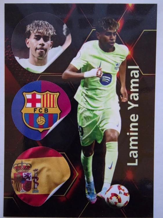 2025 Karta Lamine Yamal Fc Barcelon Autograf Nadruk Limited Edition /BC5