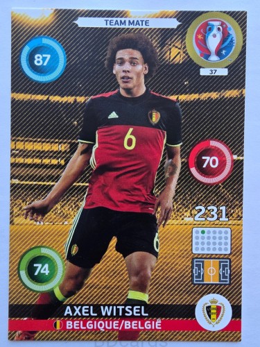 2016 Panini Euro Axel Vitsel Belgia Nr 37 /O14