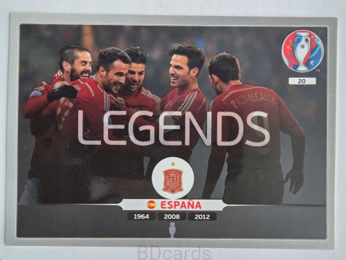 2016 Panini Euro Hiszpania Legends Nr 20 /O5