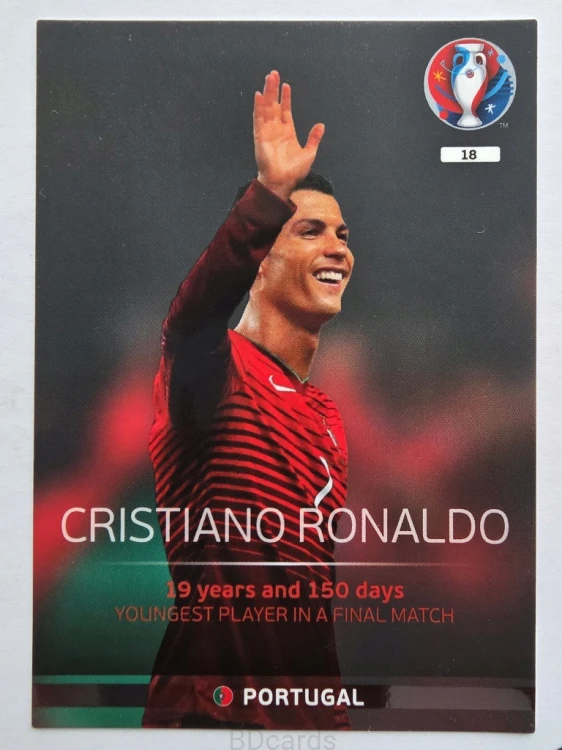 2016 Panini Euro Cristiano Ronaldo Portugalia Legends Nr 18 /O5
