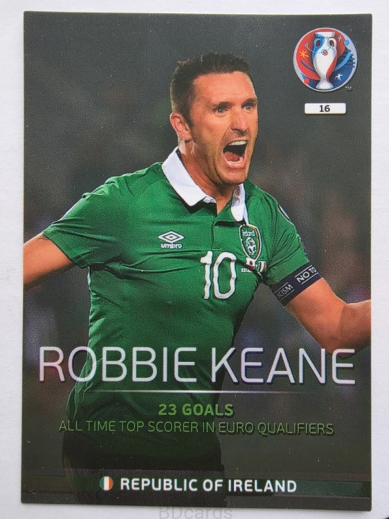 2016 Panini Euro Robbie Keane Irlandia Legends Nr 16 /O4