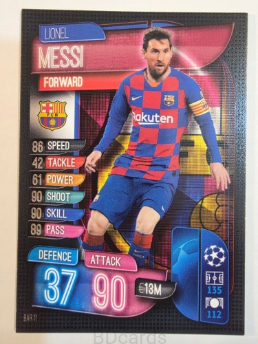 2019-20 Topps Match Attax Lionel Messi Fc Barcelona /A97