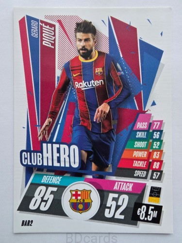2020-21 Topps Match Attax Gerard Pique FC Barcelona /A