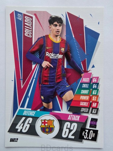 2020-21 Topps Match Attax Alex Colado FC Barcelona /A