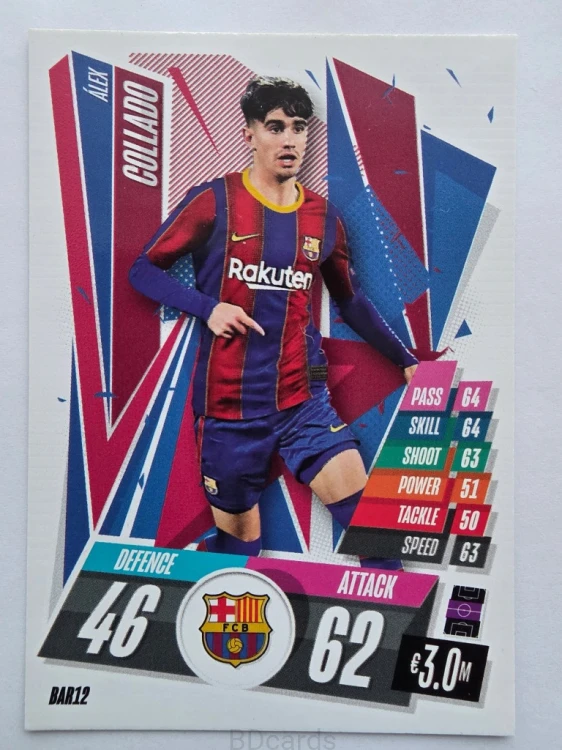 2020-21 Topps Match Attax Alex Colado FC Barcelona /A
