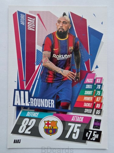 2020-21 Topps Match Attax Arturo Vidal FC Barcelona /A