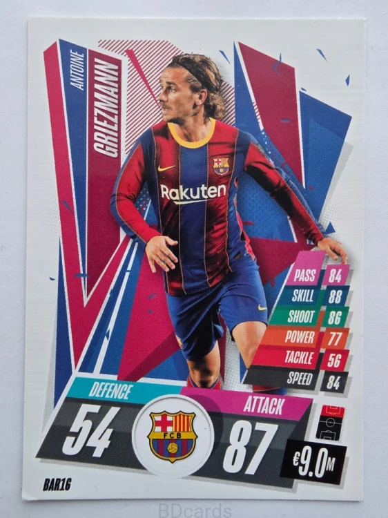 2020-21 Topps Match Attax Antoine Griezmann Fc Barcelona /A