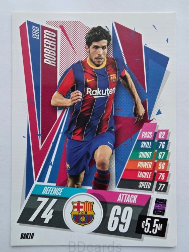 2020-21 Topps Match Attax Sergi Roberto FC Barcelona /A