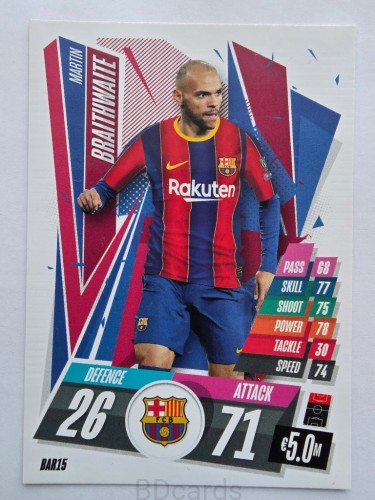 2020-21 Topps Match Attax Martin Braithwaite FC Barcelona /A