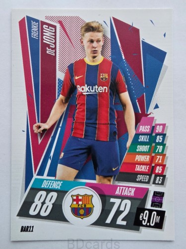 2020-21 Topps Match Attax Frankie de Jong FC Barcelona /A