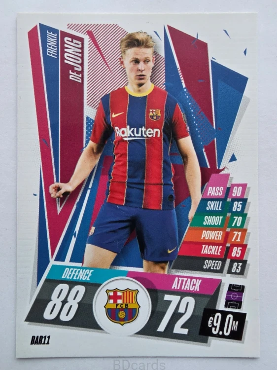 2020-21 Topps Match Attax Frankie de Jong FC Barcelona /A