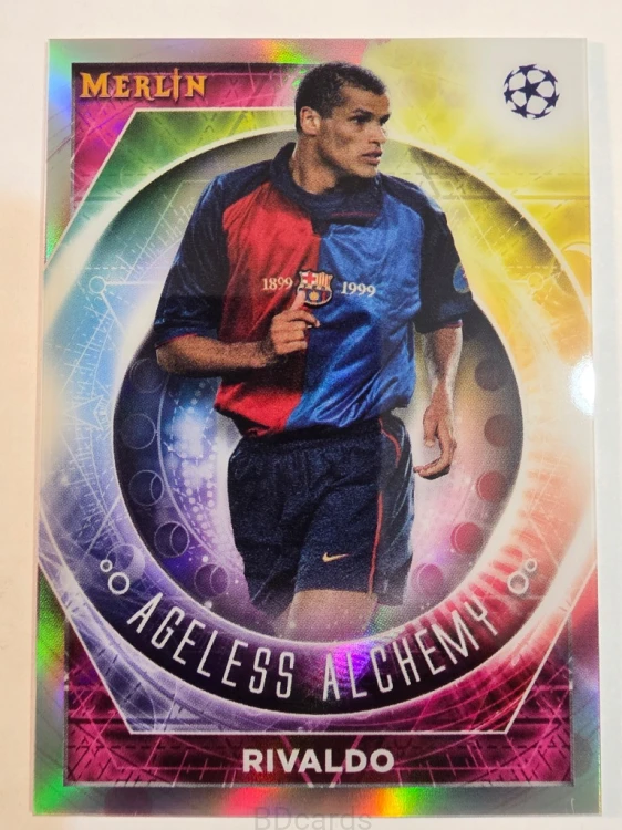 2022-23 Topps Merlin Chrome Rivaldo FC Barcelona /A