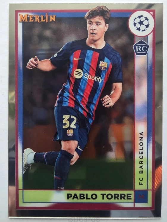 2022-23 Topps Merlin Chrome Pablo Torre Fc Barcelona /A