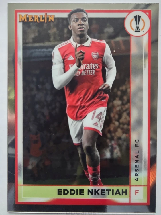 2022-23 Topps Merlin Chrome Eddie Nketiah Arsenal Londyn /A