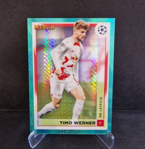 2022-23 Topps Chrome Merlin Aqua Prism Werner RB Leipzig /AU4