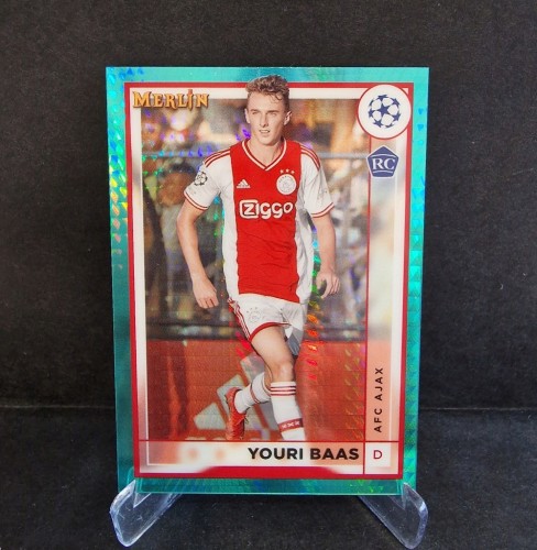 2022-23 Topps Chrome Merlin Aqua Prism Baas Ajax /AU4
