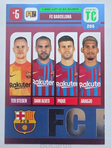 2022 Panini Top Class Line-up Eleven Fc Barcelona /F