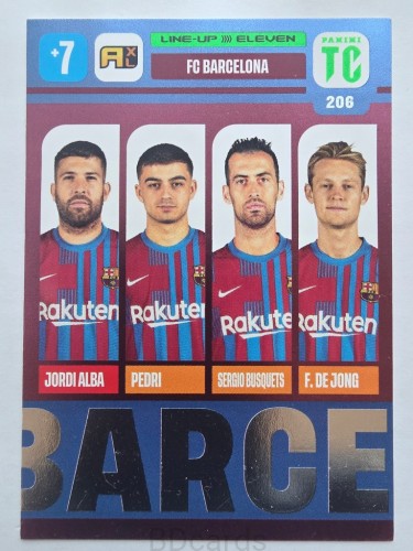 2022 Panini Top Class Line-up Eleven Fc Barcelona /F