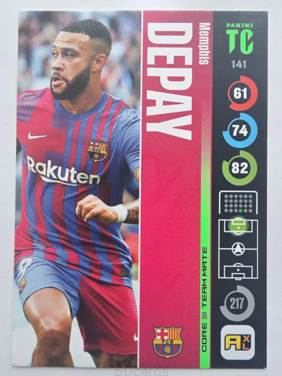 2022 Panini Top Class Memphis Depay Fc Barcelona /F