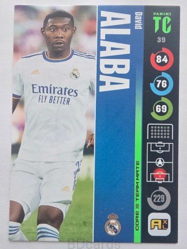 2022 Panini Top Class David Alaba Real Madryt /F