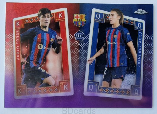 2022-23 Topps Set Chrome Torres / Guijaro FC Barcelona /AU15