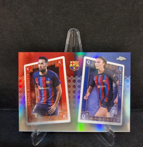 2022-23 Topps Chrome Set Busquets Engen FC Barcelona /AU22