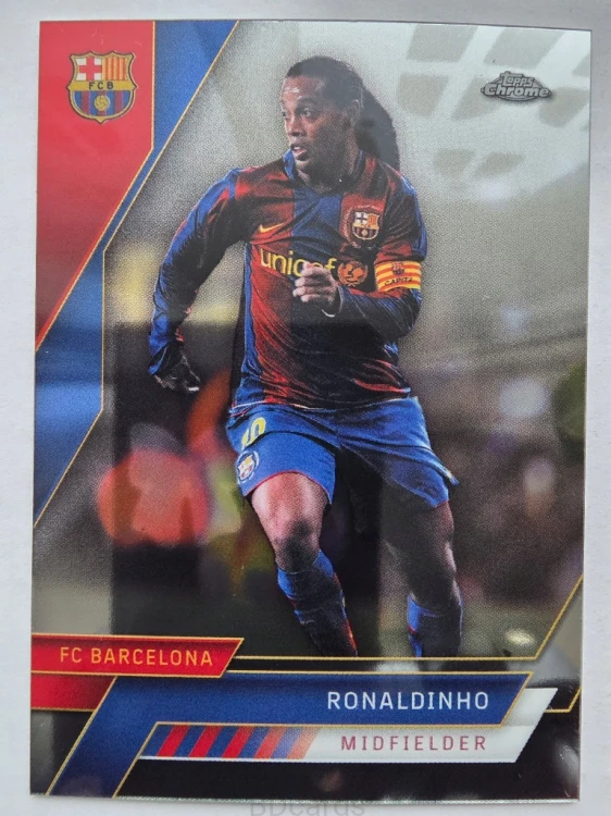 2022-23 Topps Chrome Set Ronaldinho FC Barcelona Limited /FR20