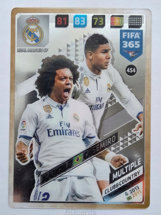 2018 Panini Fifa 365 Marcelo Casemiro Real Madryt Multiple /A96