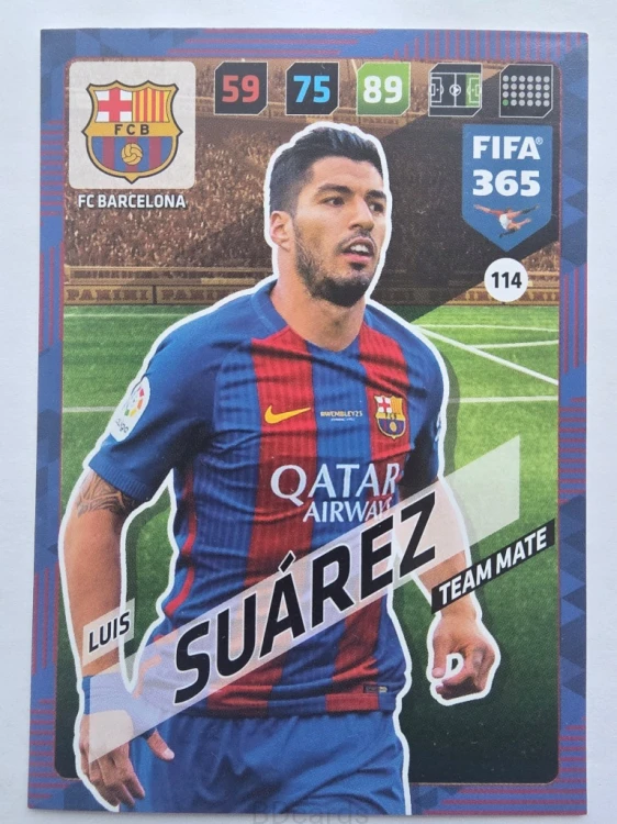 2018 Panini Fifa 365 Luis Suarez FC Barcelona /F