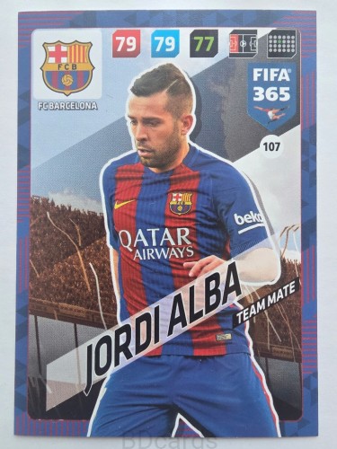2018 Panini Fifa 365 Jordi Alba FC Barcelona /F