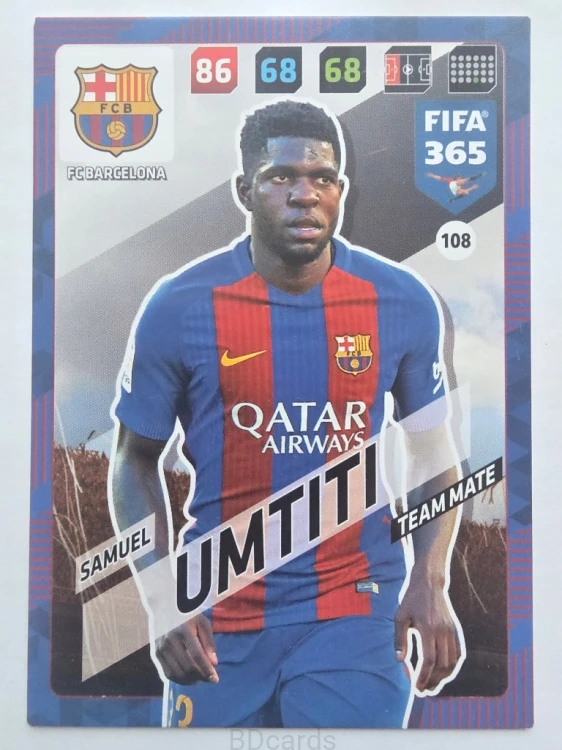 2018 Panini Fifa 365 Samuel Umtiti FC Barcelona /F
