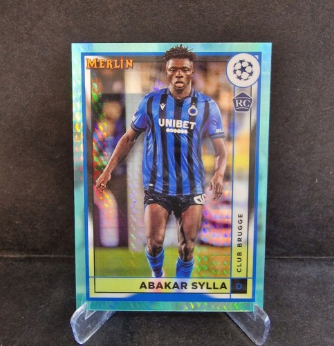 2022-23 Topps Chrome Merlin Aqua Prism Sylla Club Brugge /AU3