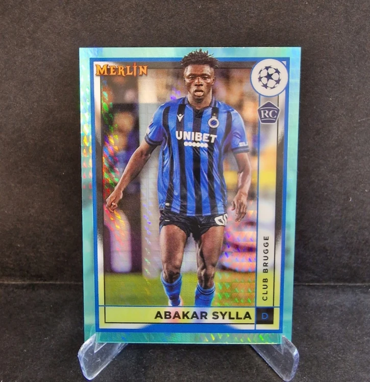 2022-23 Topps Chrome Merlin Aqua Prism Sylla Club Brugge /AU3