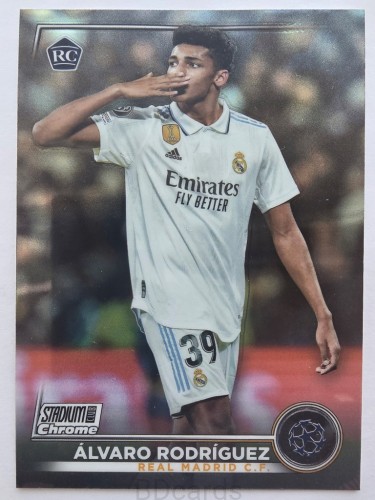 2022-23 Topps Stadium Chrome Alvaro Rodrguez Real Madryt /F