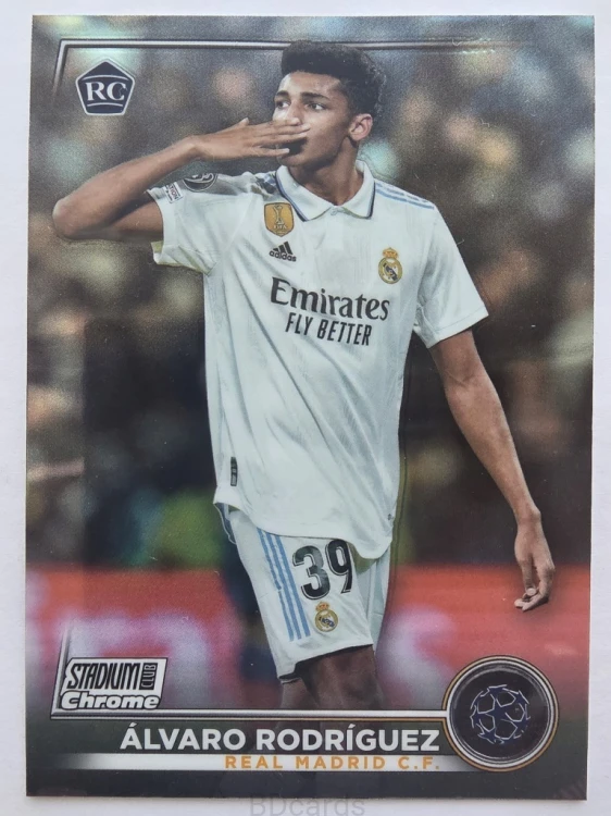 2022-23 Topps Stadium Chrome Alvaro Rodrguez Real Madryt /F