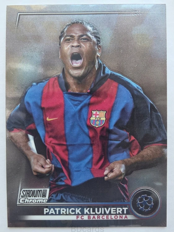 2022-23 Topps Stadium Chrome Patrick Kluivert FC Barcelona /F