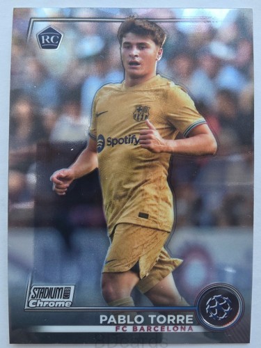 2022-23 Topps Stadium Chrome Pablo Torre FC Barcelona /F