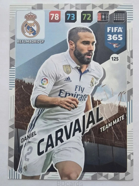 2018 Panini Fifa 365 Daniel Carvajal Real Madryt /F