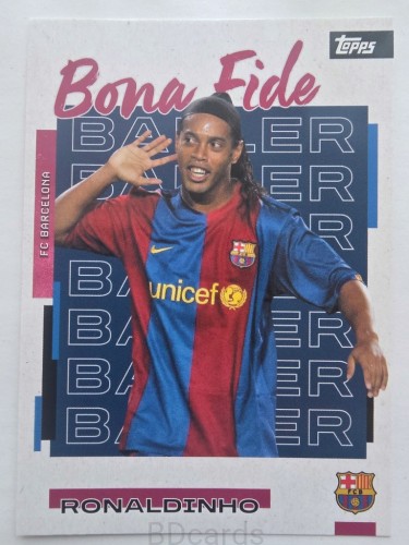 2025-26 Topps Tin Set Ronaldinho FC Barcelona /FR20